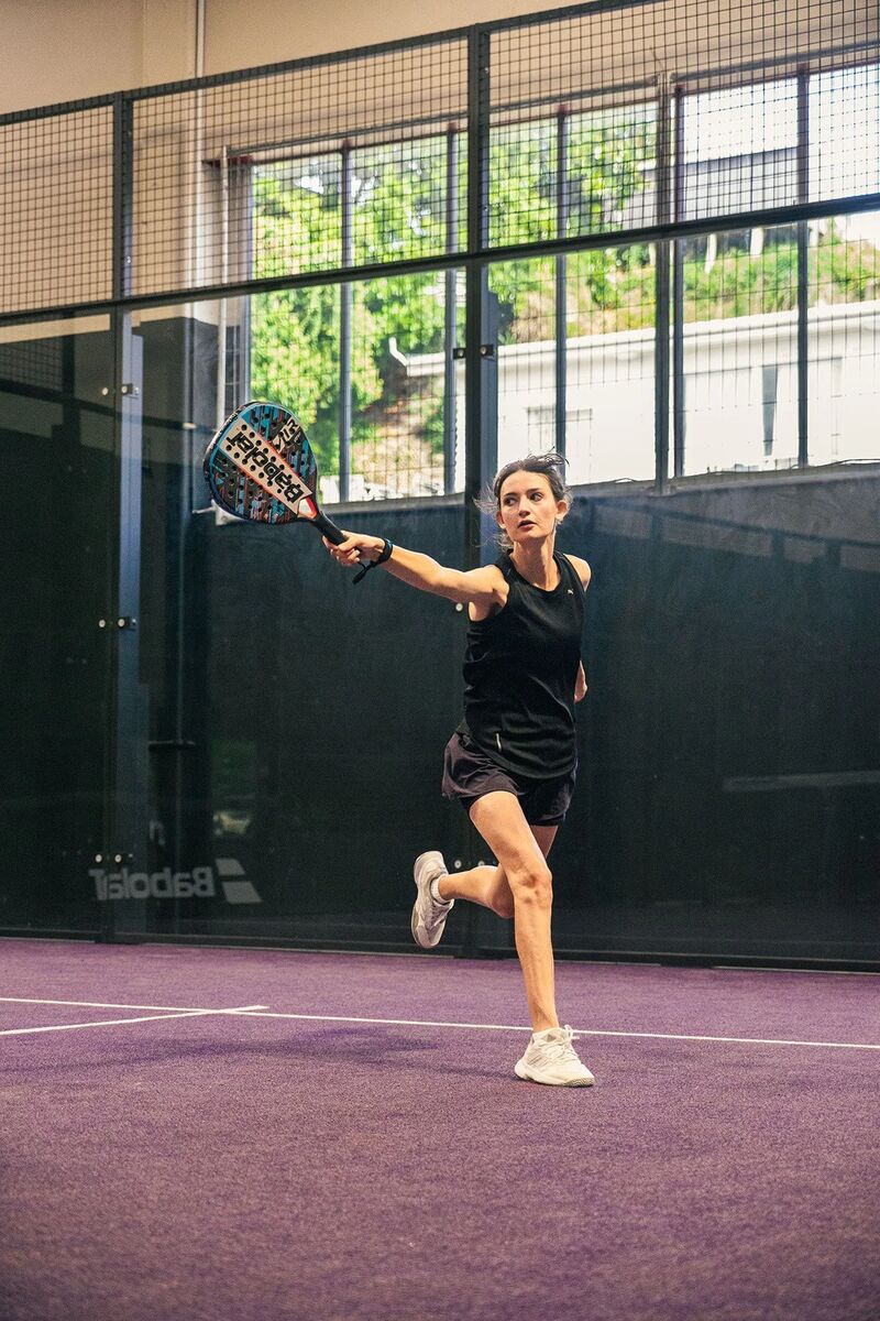 Women playing padel